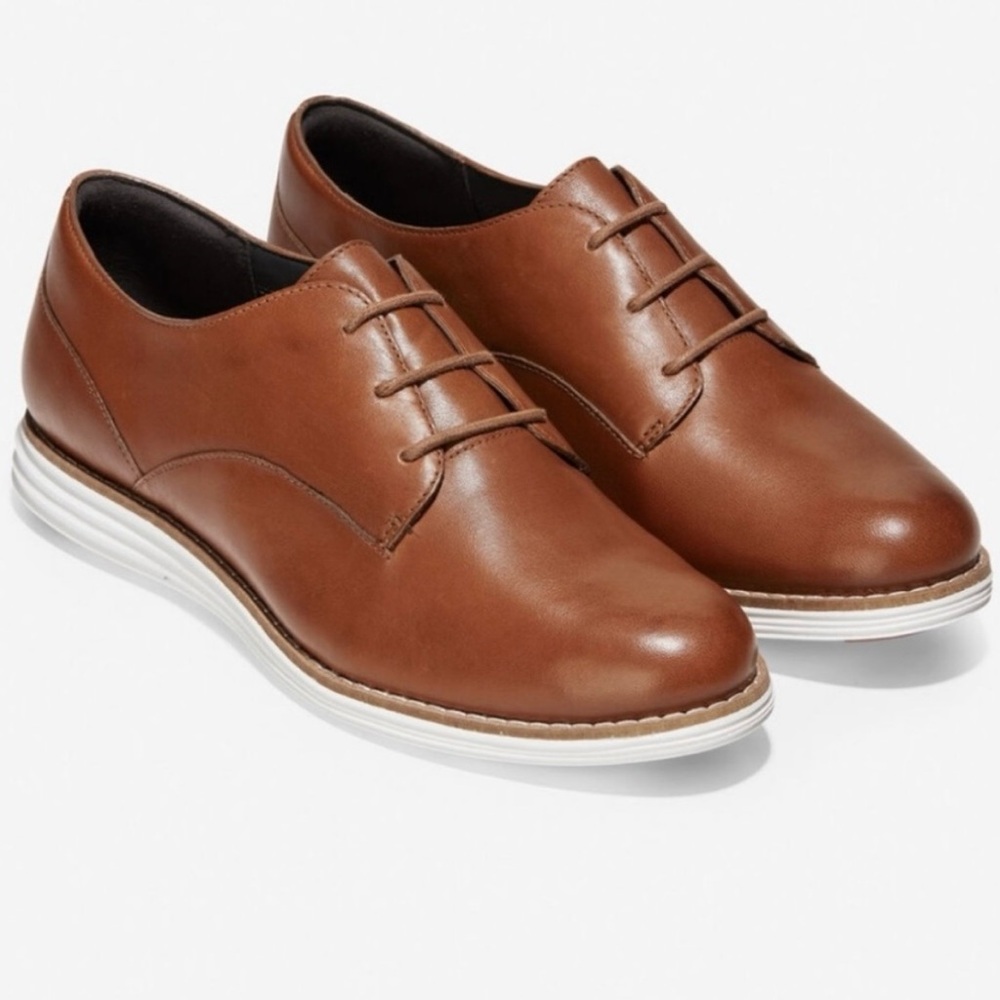 Cole Haan Original Grand Woodbury Leather Plain Oxfords